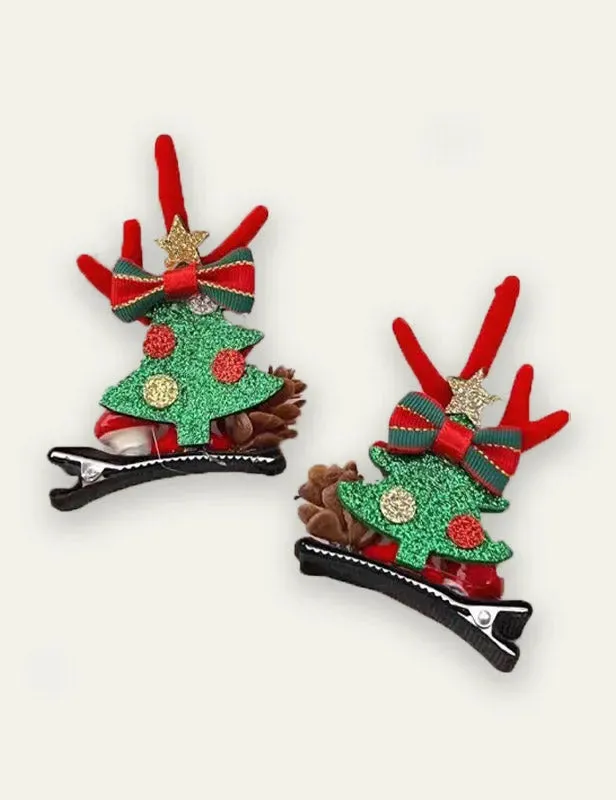 Christmas Golden Ball Elk Hairpin - Image 6