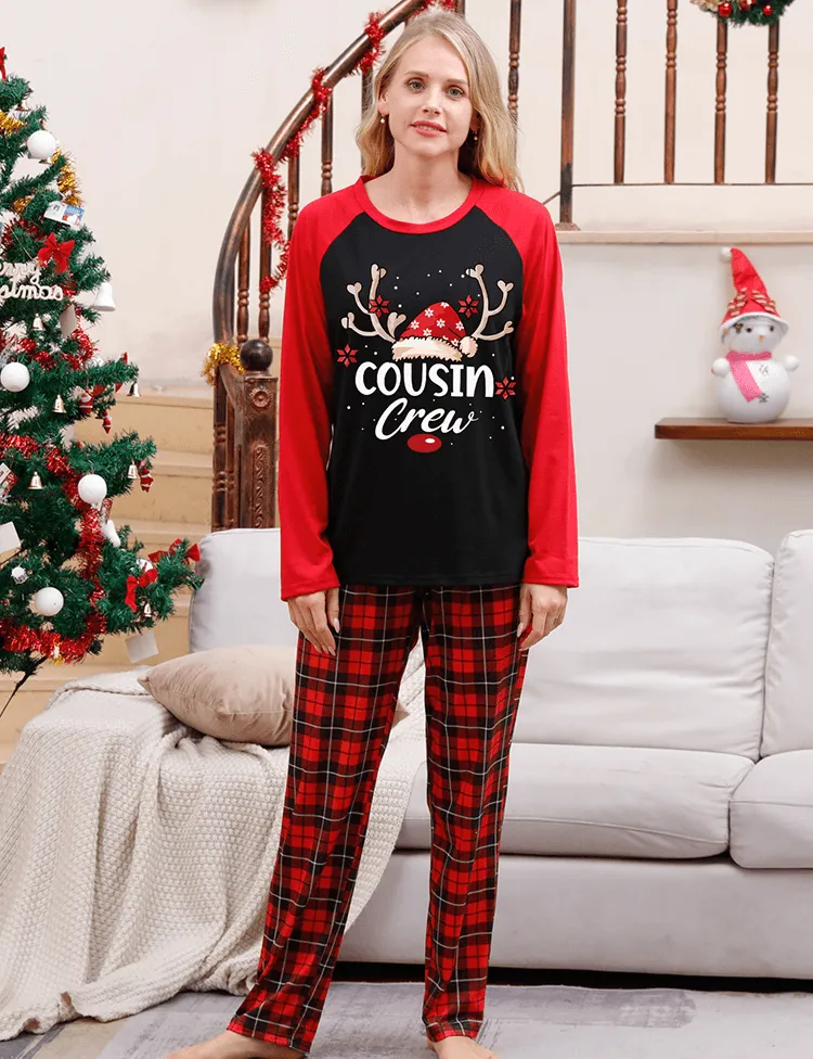 Christmas Hat Printed Family Matching Pajamas - Image 3