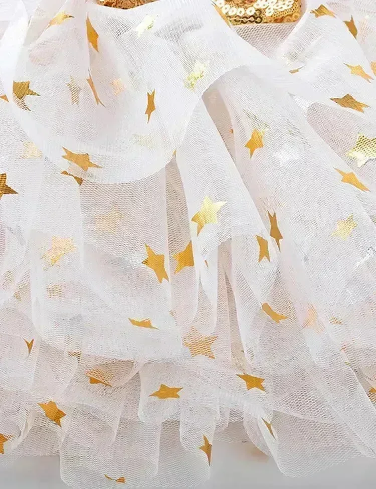 Christmas Printed Mesh Tutu Skirt Set - Image 2