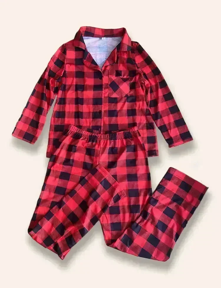 Christmas Plaid Family Matching Pajamas - Image 3