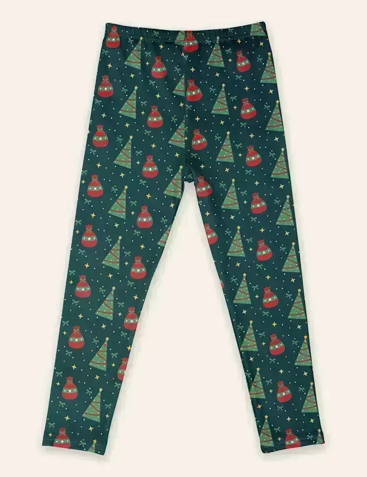 Christmas Print Leggings - Image 2