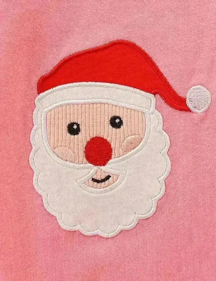 Christmas Santa Claus Appliqué Pants - Image 2