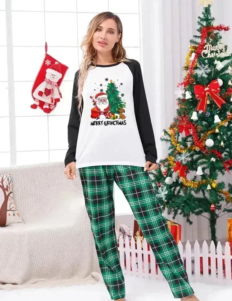 Christmas Santa Claus Printed Family Matching Pajamas - Image 2