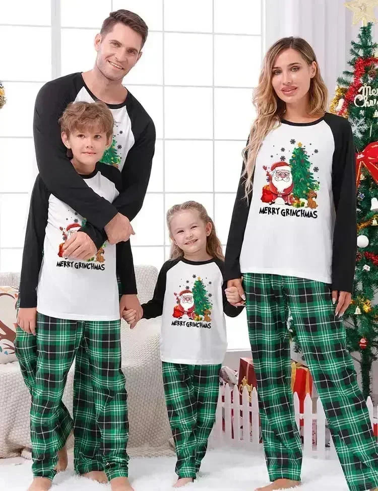 Christmas Santa Claus Printed Family Matching Pajamas - Image 3