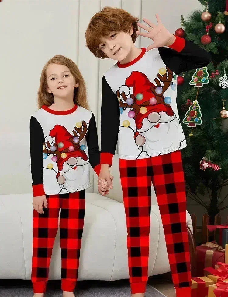 Christmas Santa Claus Printed Family Matching Pajamas - Image 2