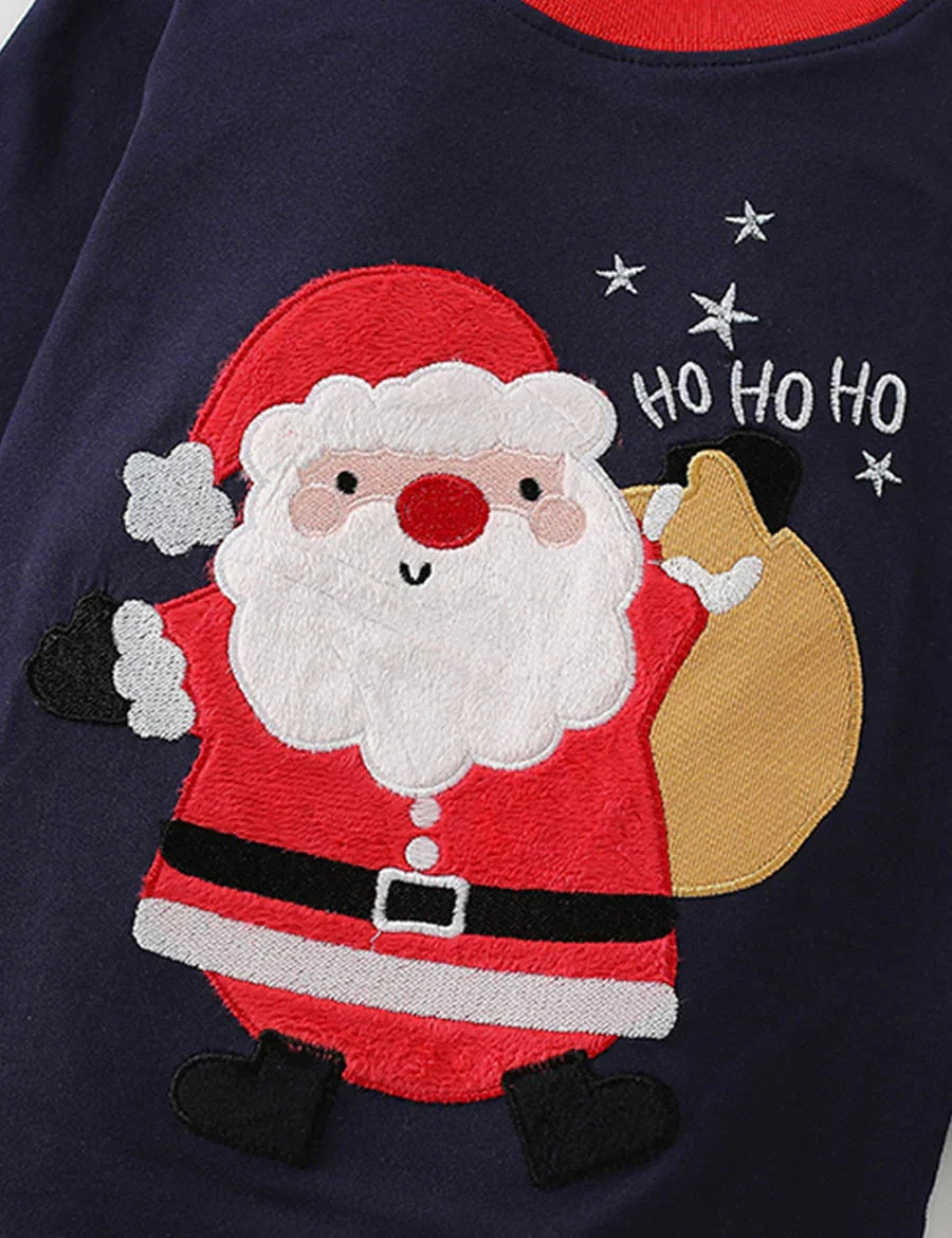 Christmas Santa Embroidered Loungewear - Image 4