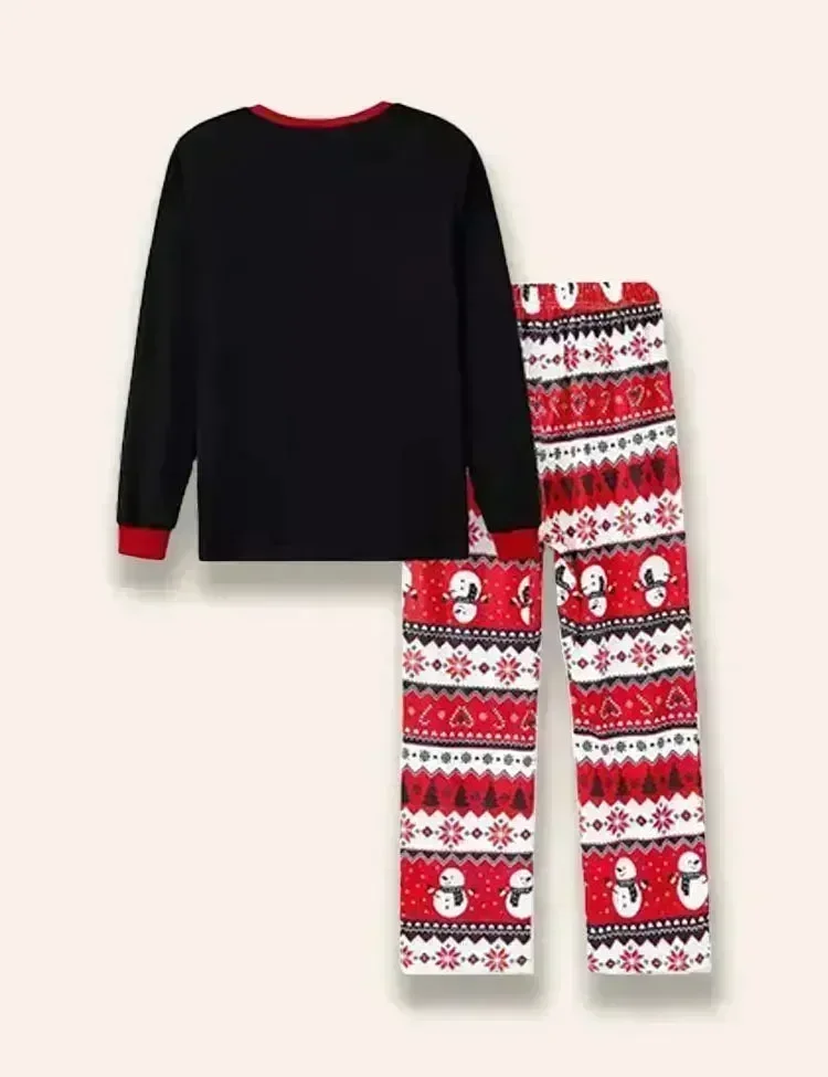 Christmas Snowman Printed Family Matching Pajamas - Image 2