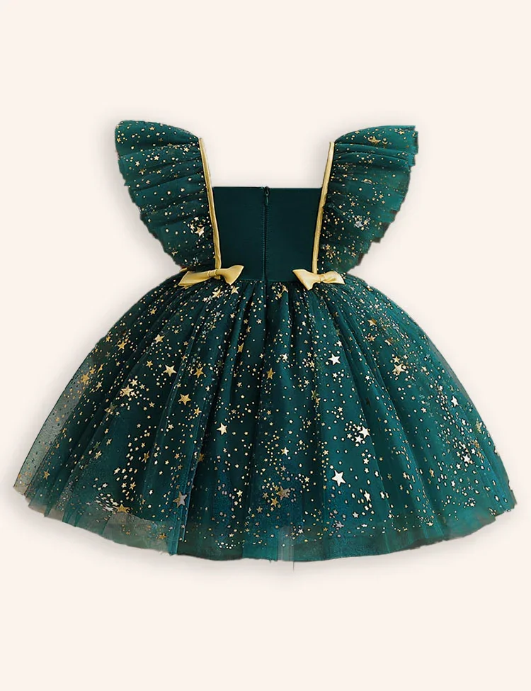 Christmas Star Tulle Princess Party Dress - Image 2