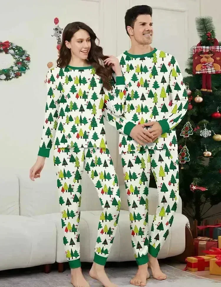 Christmas Tree Full Printed Family Matching Pajamas - Image 3