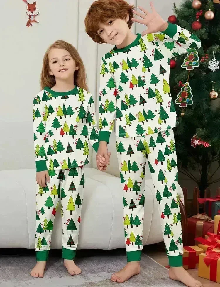 Christmas Tree Full Printed Family Matching Pajamas - Image 4