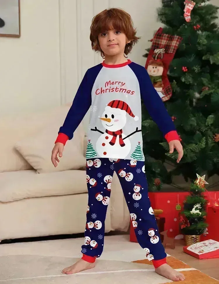Christmas White Snowman Family Matching Pajamas - Image 4