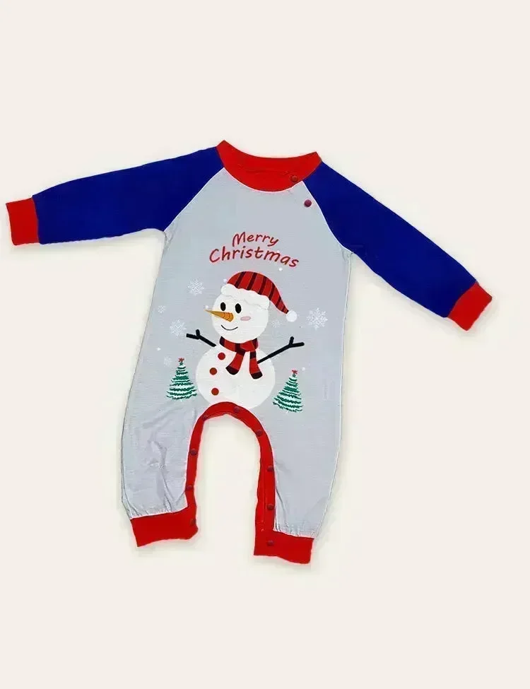 Christmas White Snowman Family Matching Pajamas - Image 5