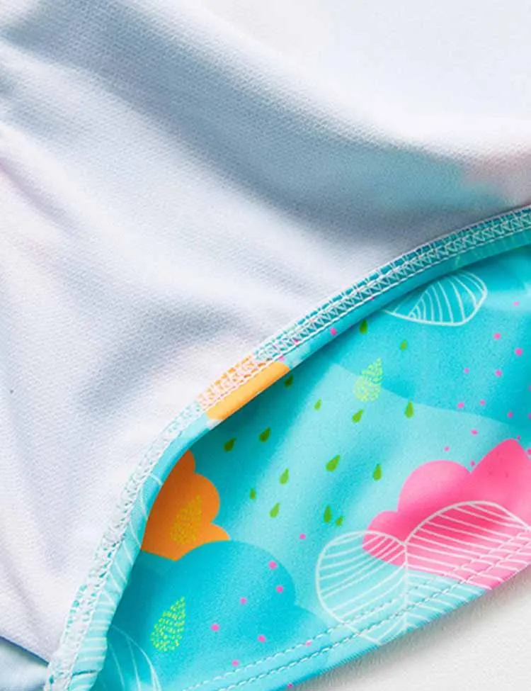 Cloud Printed Swim Suit - Image 3