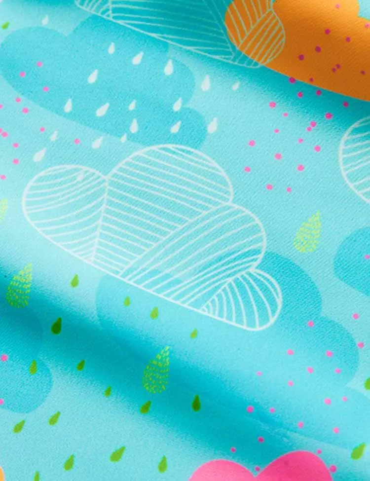 Cloud Printed Swim Suit - Image 4