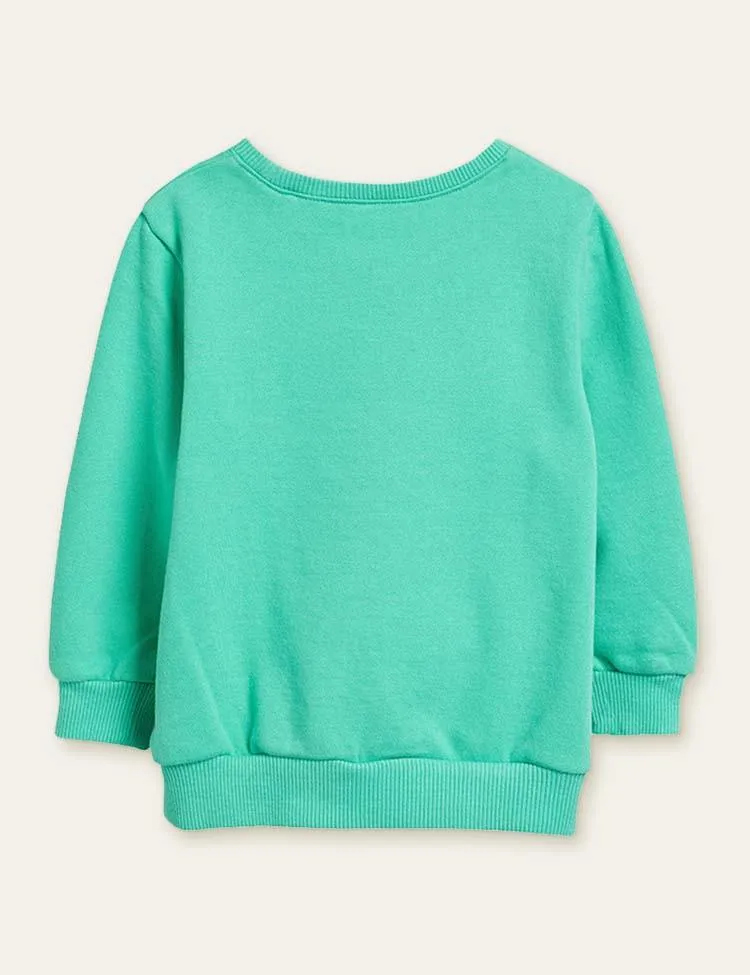 Cloud Rainbow Appliqué Sweatshirt - Image 2