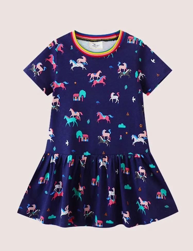 Cloud Unicorn Print Dress - Image 5