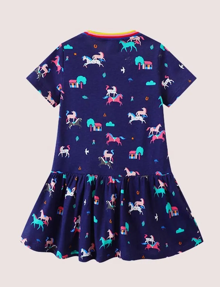 Cloud Unicorn Print Dress - Image 6
