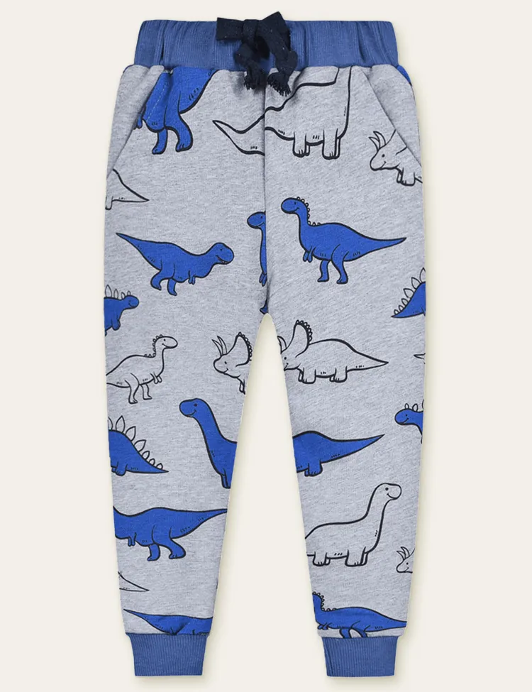 Color Cartoon Printed Sweatpants - Image 10