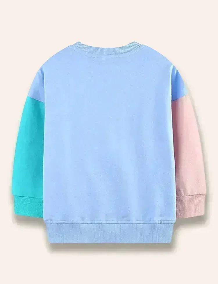 Colorblocked Ladybug Appliqué Sweatshirt - Image 3