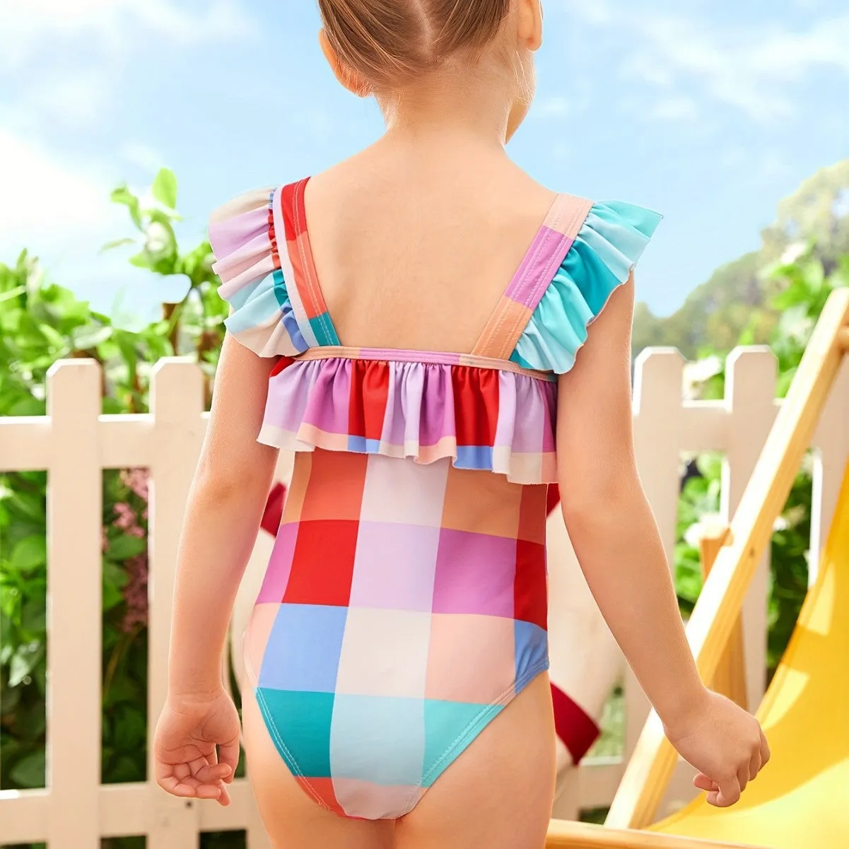 Colored Squares Swimsuit - Image 2