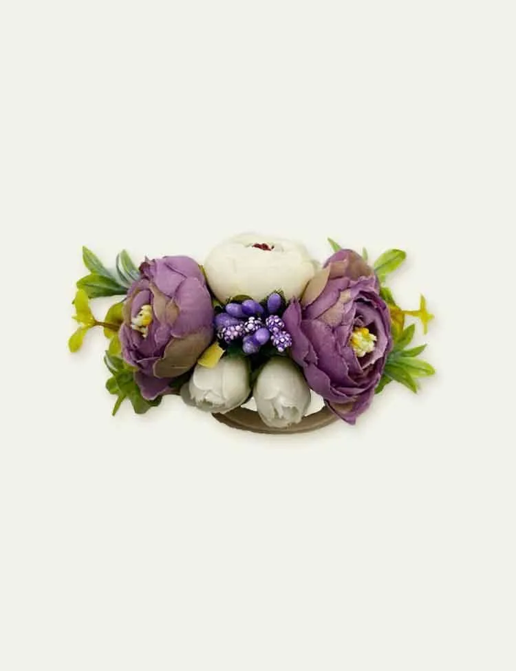 Colorful Emulational Flower and Grass Nylon Headband - Image 4