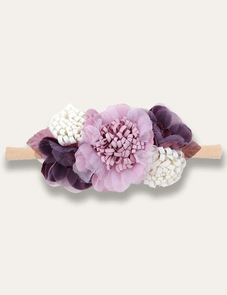 Colorful Flower Artificial Flower Headband - Image 4