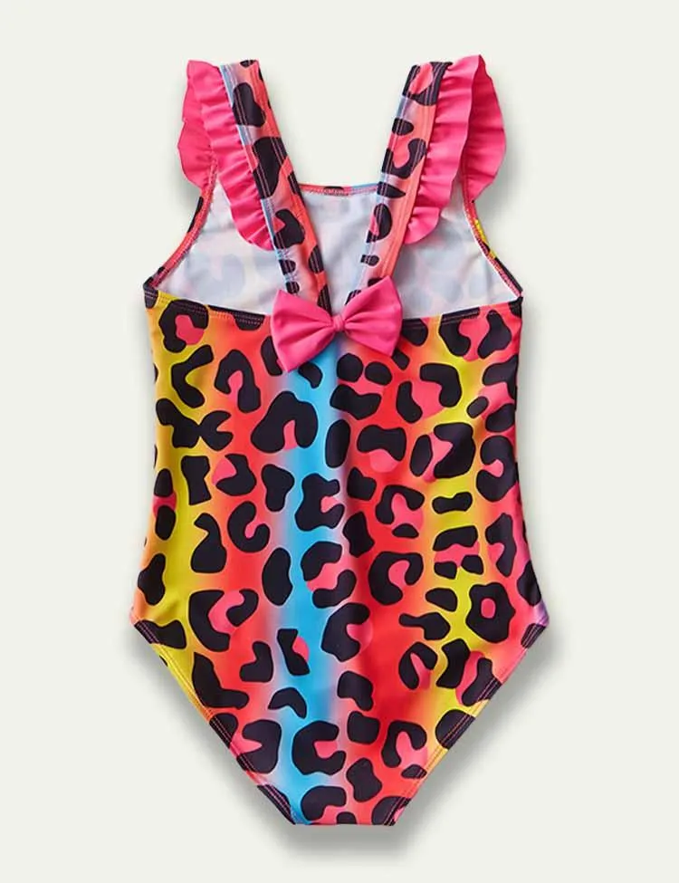 Colorful Leopard Printed Swim Suit - Image 2