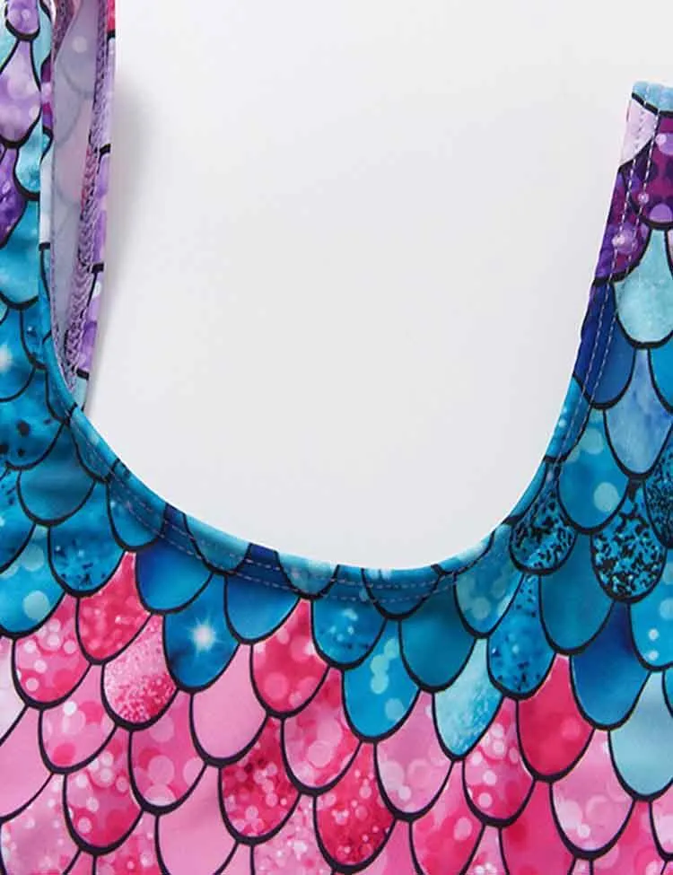 Colorful Mermaid Swim Suit - Image 4