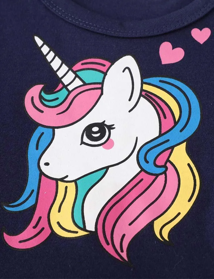 Colorful Sequined Unicorn Tulle Dress - Image 3