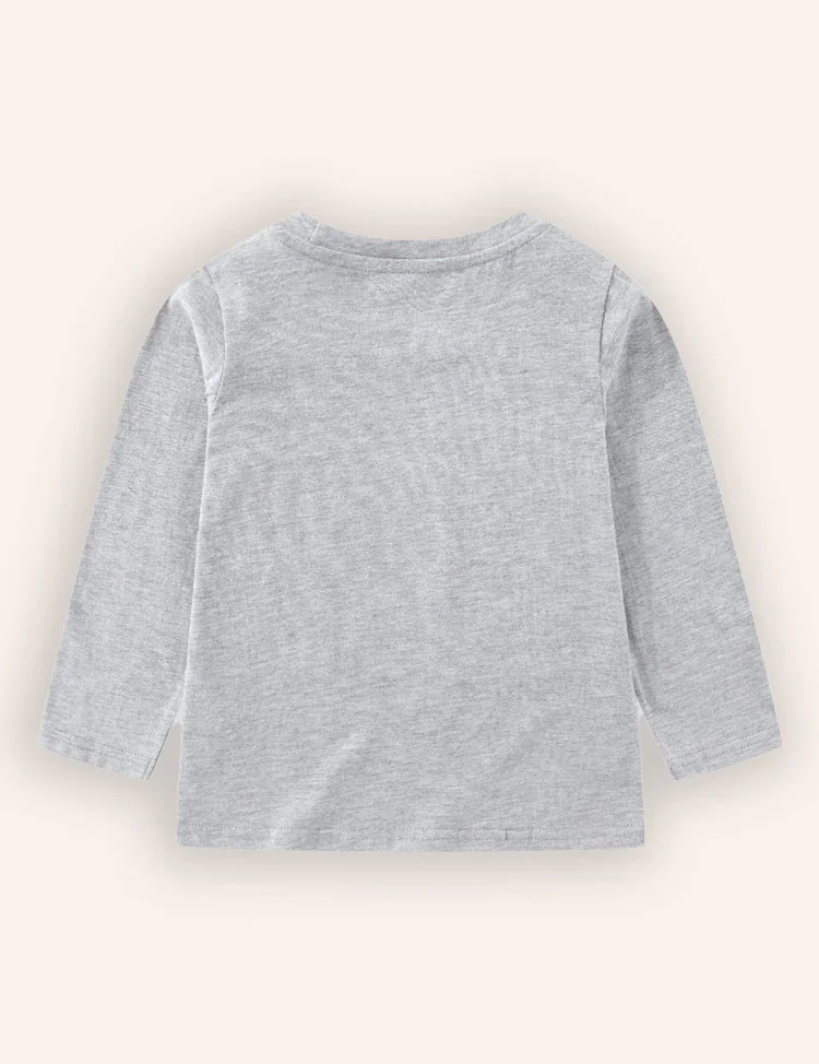 Construction Car Print Long-sleeved T-shirt - Image 2