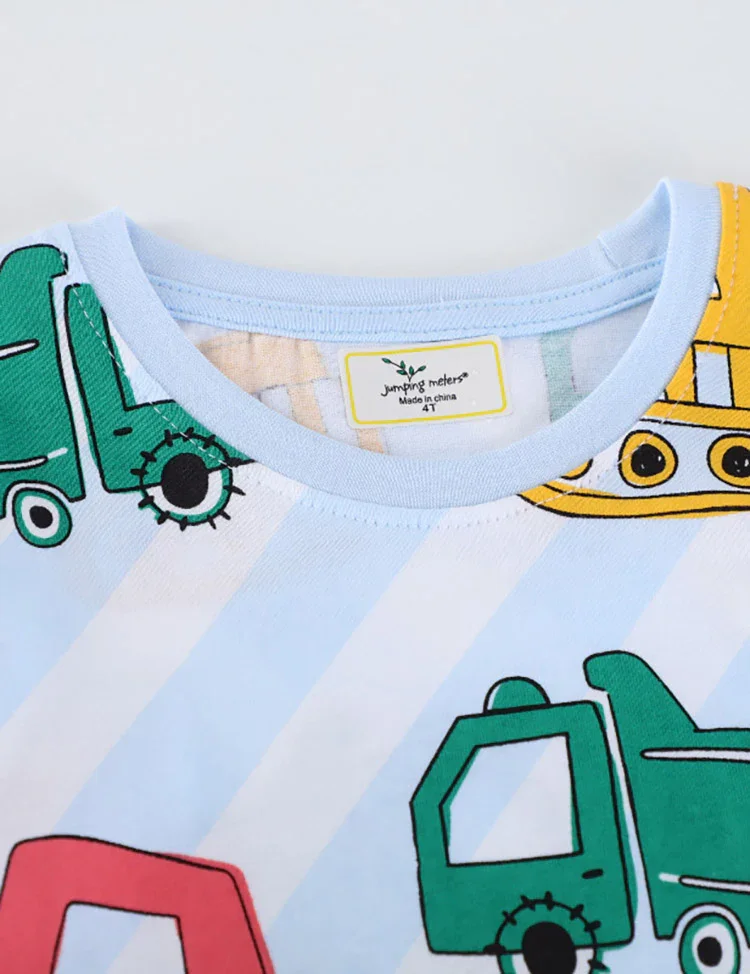 Construction Car Print Short-sleeved T-shirt - Image 2