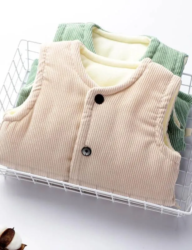 Cord Plus Fleece Vest - Image 5