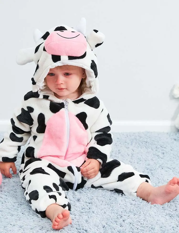 Cow Shape Rompers Pajamas - Image 3