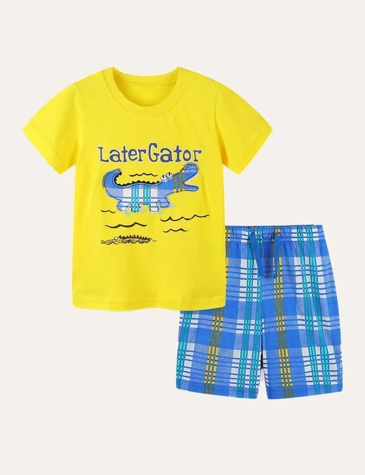 Crocodile Appliqué Set