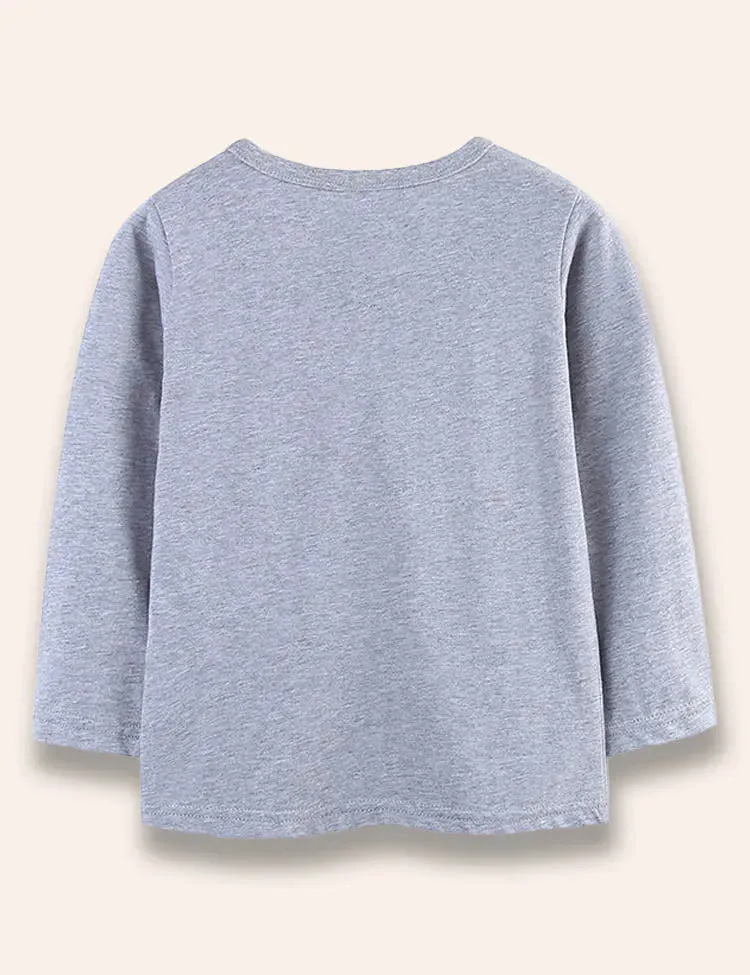 Crocodile Printed Long Sleeve T-Shirt - Image 4