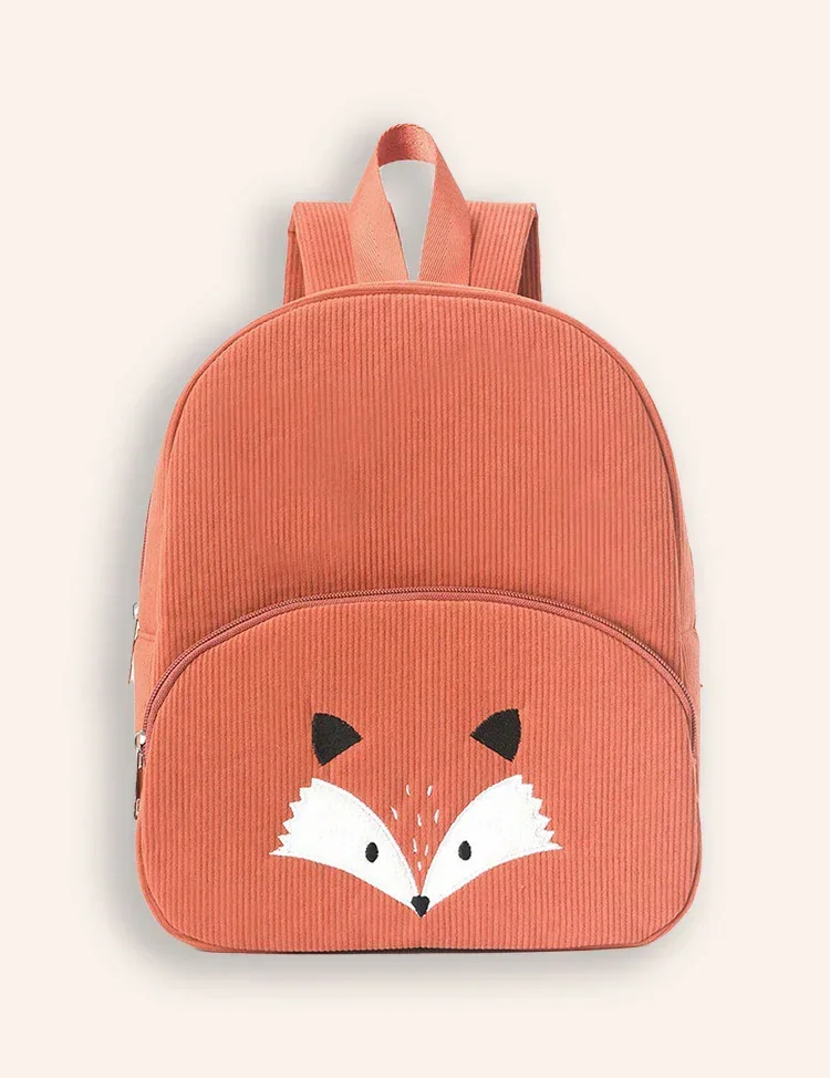 Cute Bear Embroideried Schoolbag - Image 3