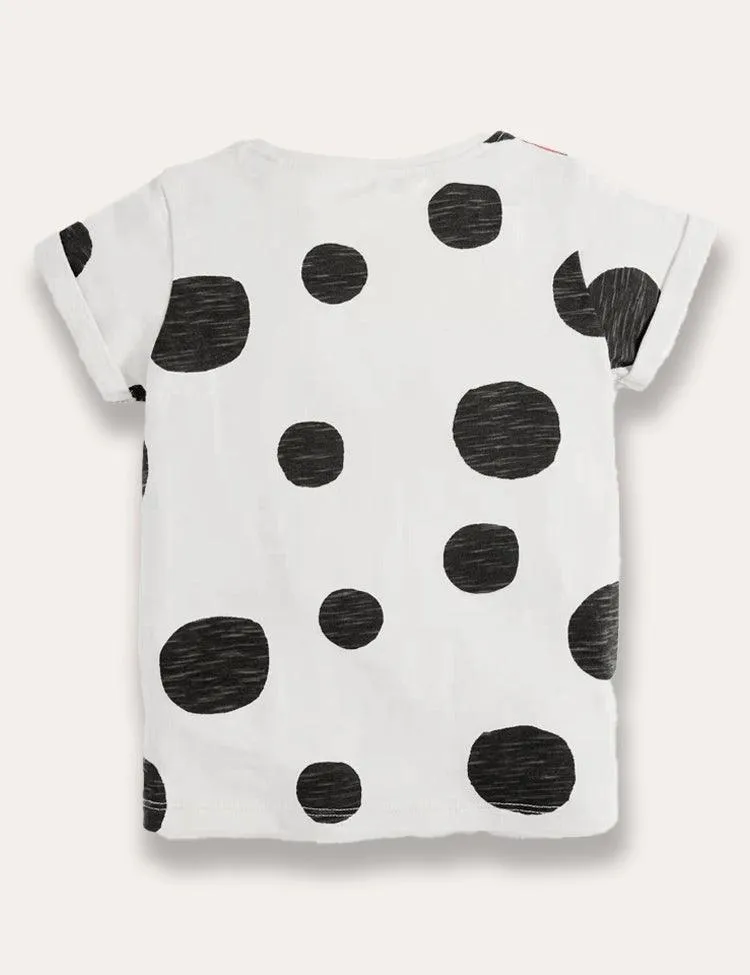 Cute Bee Appliqué T-shirt - Image 2