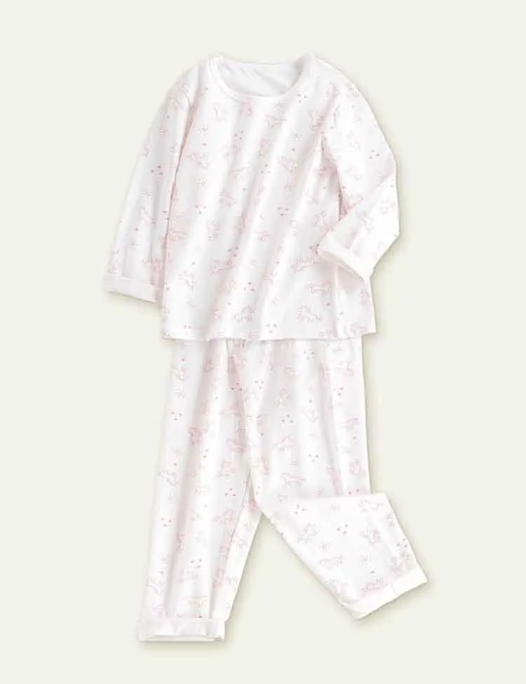 Cute Cartoon Printed Long-Sleeved Cotton pajamas - Image 7