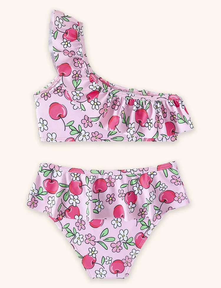 Cute Cherry Print Swimsuit - Image 2