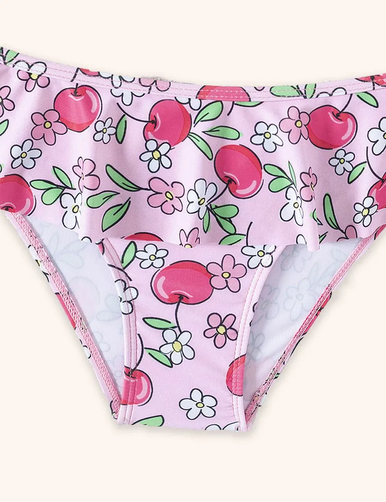 Cute Cherry Print Swimsuit - Image 3