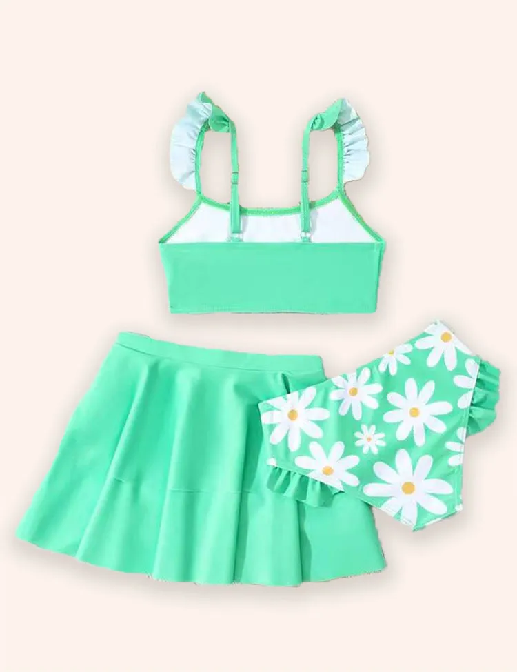 Cute Daisy Print Swimsuit - Image 2