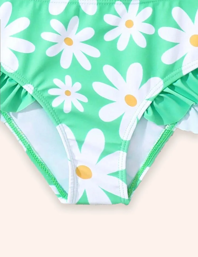 Cute Daisy Print Swimsuit - Image 4