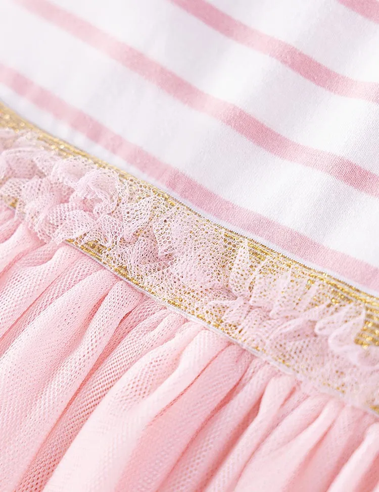 Cute Deer Striped Tulle Dress - Image 4