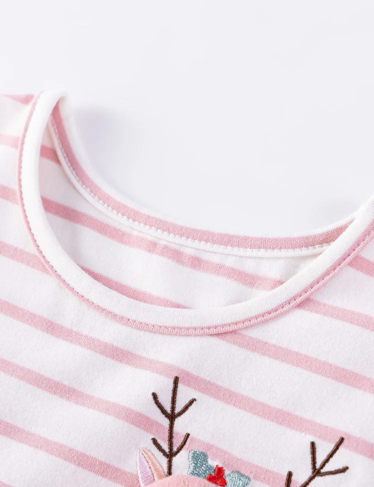 Cute Deer Striped Tulle Dress - Image 5