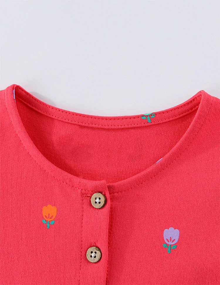 Cute Dinosaur Embroidered Dress - Image 3