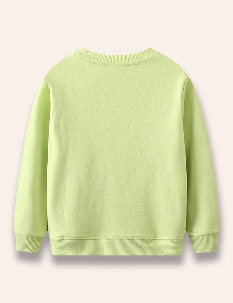 Cute Dinosaur Printed Sweatshirt - Image 2
