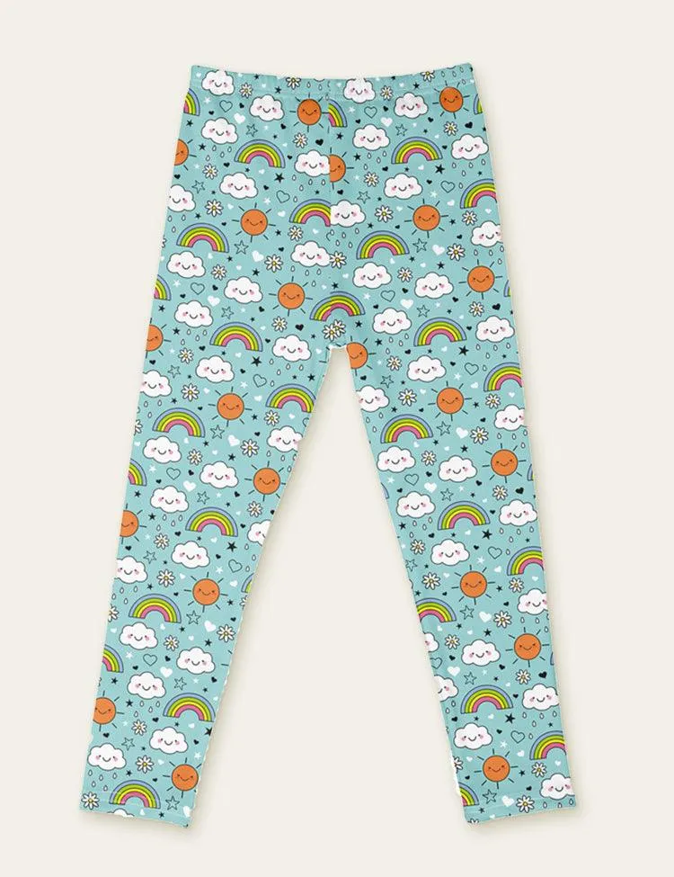 Cute Floral Animal Full Printed Leggings - Image 4