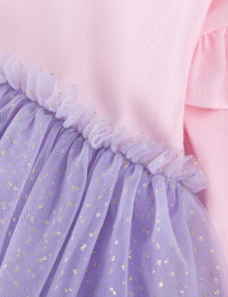 Cute Girl Long Sleeve Tulle Dress - Image 3