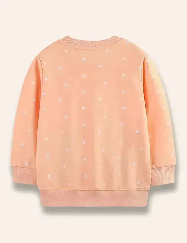 Cute Hen Chicken Appliqué Sweatshirt - Image 3