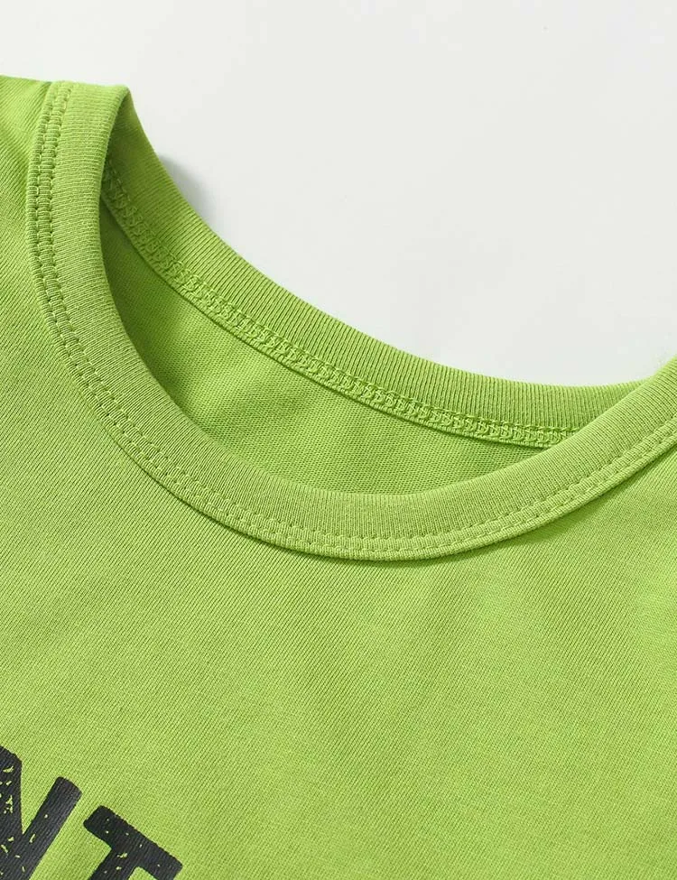 Monkey Printed Cotton T-shirt Set - Image 3